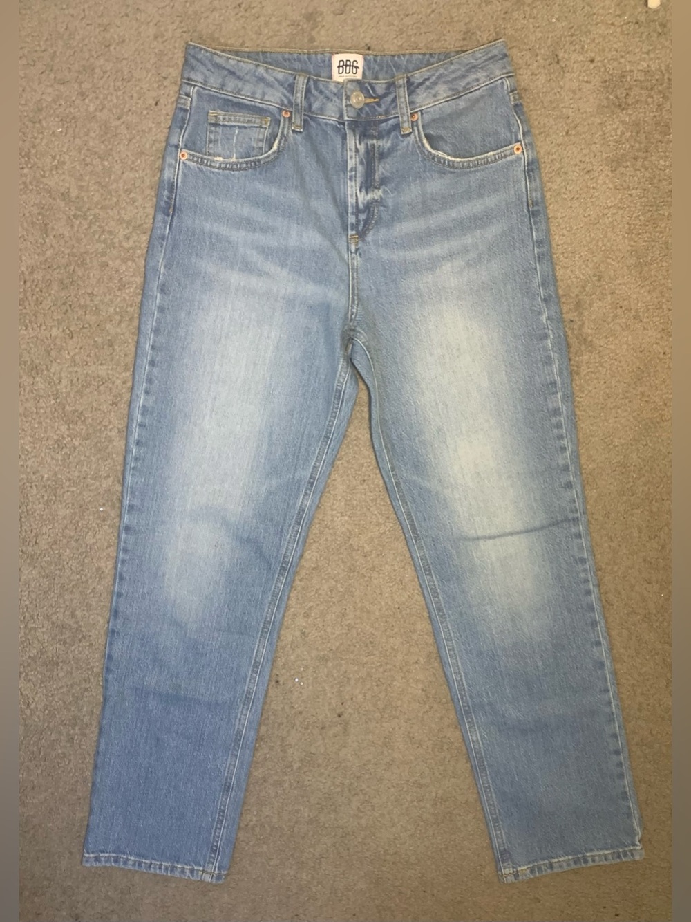 BDG Light Blue High-Rise Straight Jeans
